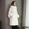 New Design Shearling Coat Women Long Style Winter Warm Sheepskin Shearling Coat Women