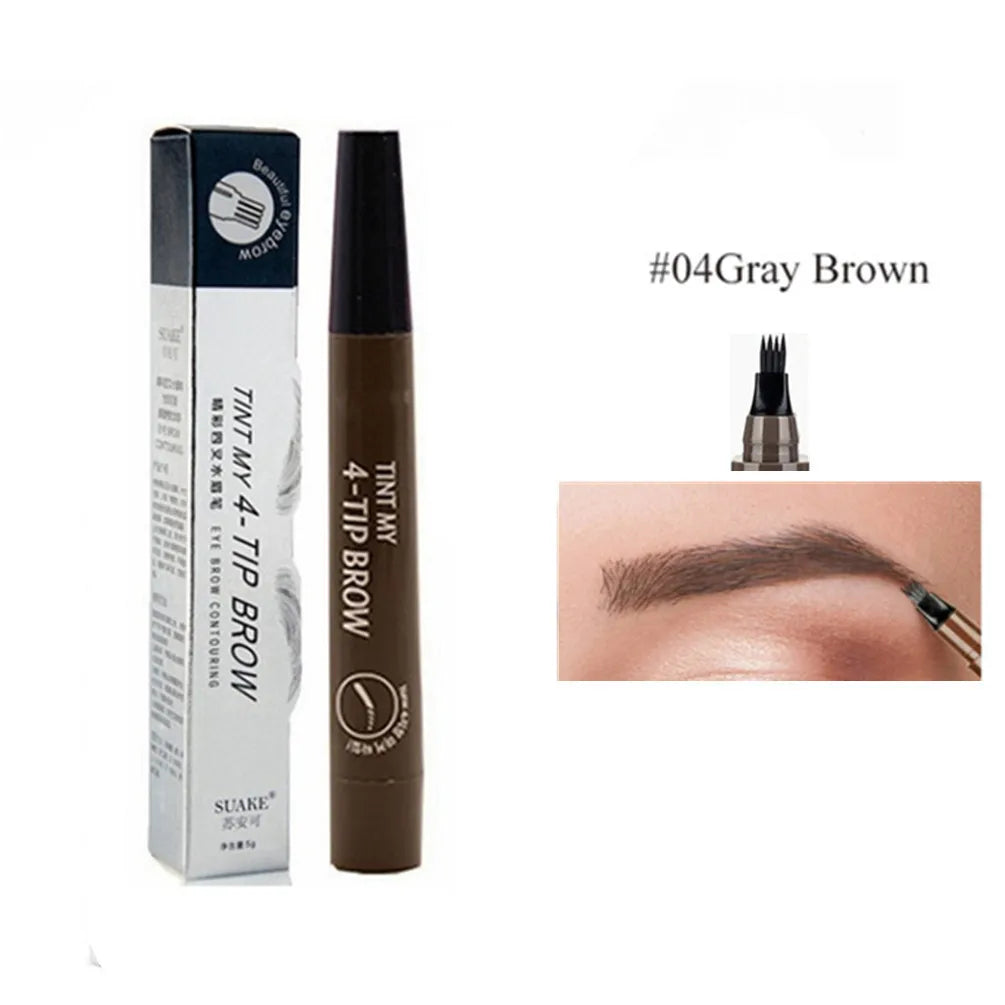4D Microblading Eyebrow Pen – Long Lasting Fine Sketch Liquid Pencil