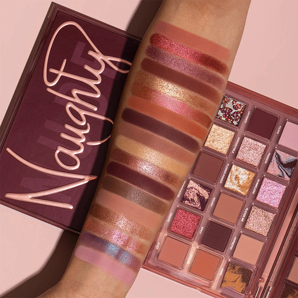 18-Color Pomegranate Eyeshadow Palette – Shimmer & Matte Waterproof