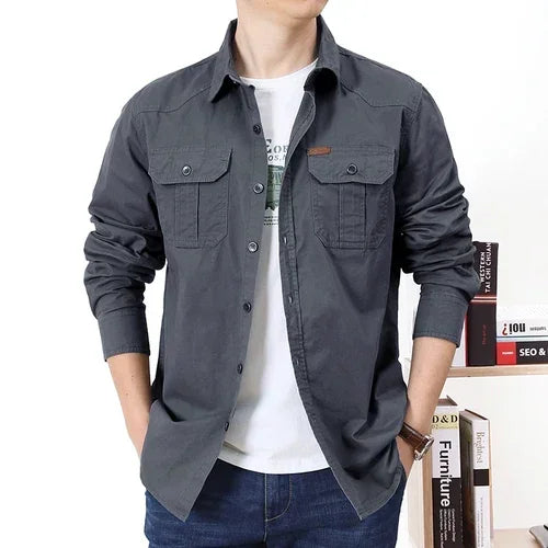 Men's Washed Cotton Shirt