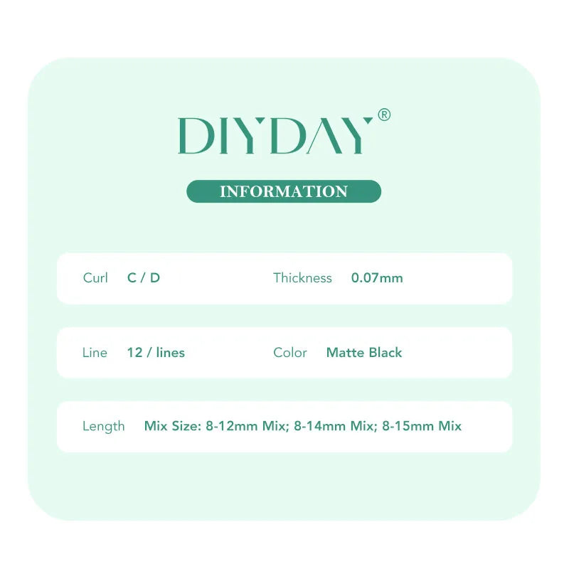 Handmade 3D–5D premade volume lashes – soft, natural mink look