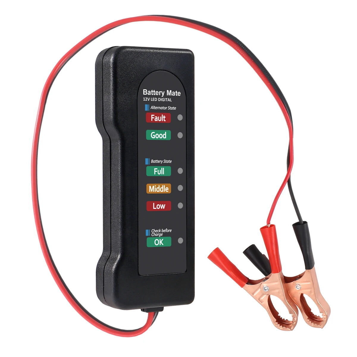 12V Car Battery & Alternator Tester – Automotive Charging System Analyzer