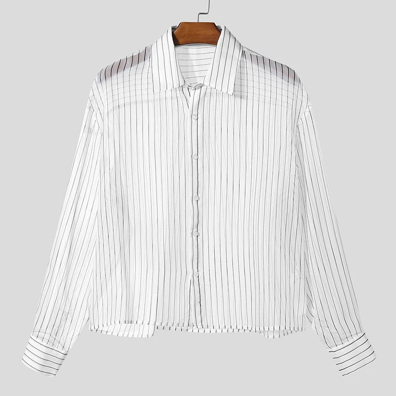 Men's Striped Oversize Shirt
