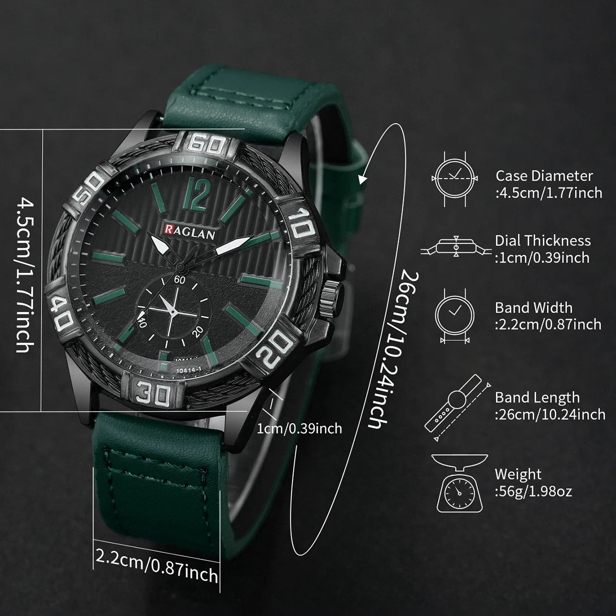 Fashion Large Dial Men's Quartz Watch Casual Leather Strap Men Business Wrist Watches Reloj Hombre(Without Box)