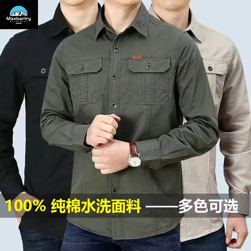 Men's Washed Cotton Shirt