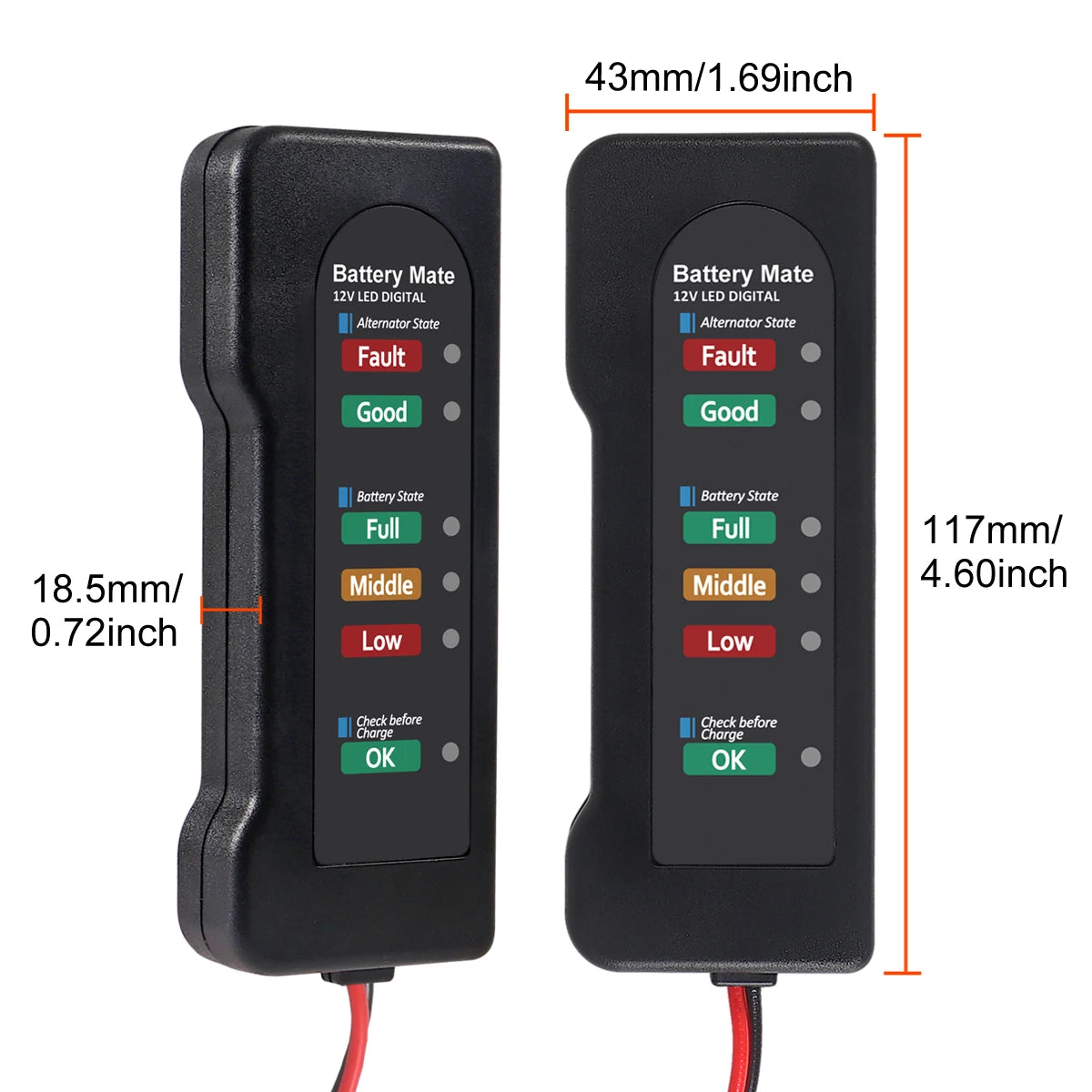 12V Car Battery & Alternator Tester – Automotive Charging System Analyzer