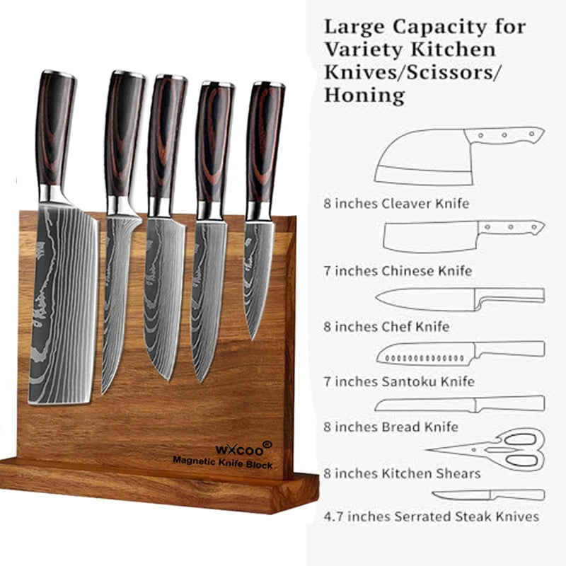Wooden Magnetic Knife Holder