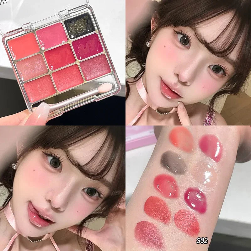 Lip Jelly Palette – Dual Use Lip & Cheek Moisturizing Colo