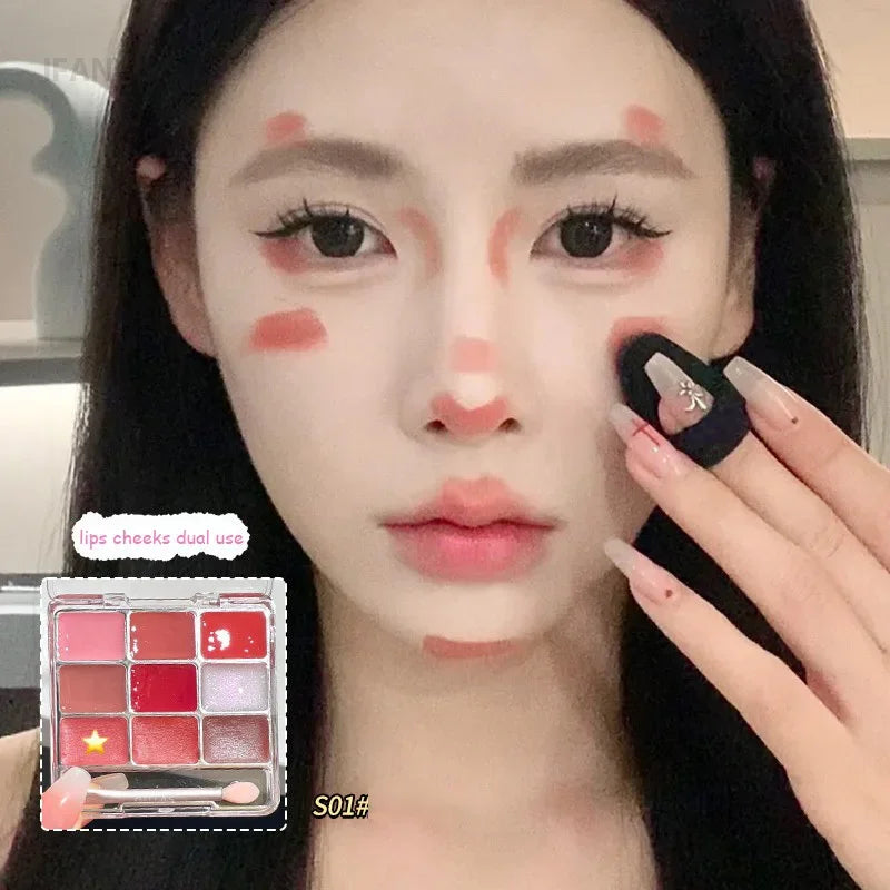 Lip Jelly Palette – Dual Use Lip & Cheek Moisturizing Colo