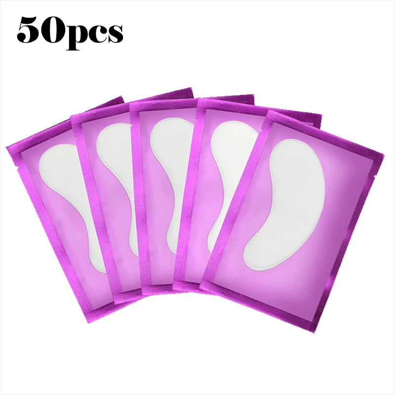 50pcs Hydrogel Eyelash Patches – Moisturizing Eye Mas