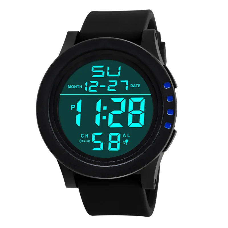 Men Sport LED Watches Top Brand Men Digital Clock Multi-Functional Rubber Man Fitnes Athlete Timekeeping Electronic Watch Reloj