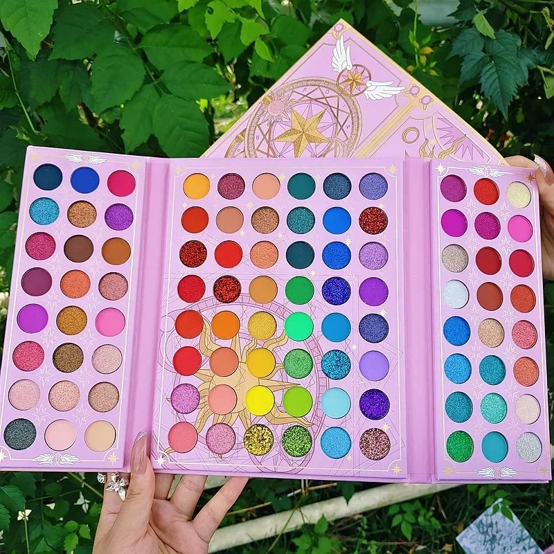 96-Color Eyeshadow Palette – Shimmer, Matte & Neon Shades