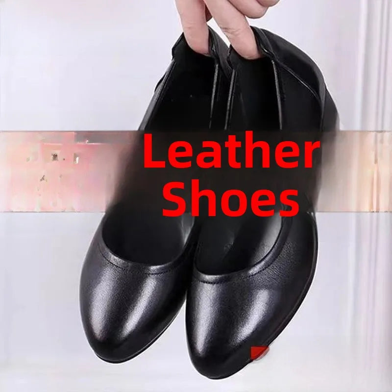 Genuine Leather Women’s Slip-On Flats – Tassel Detail, Soft Anti-Slip