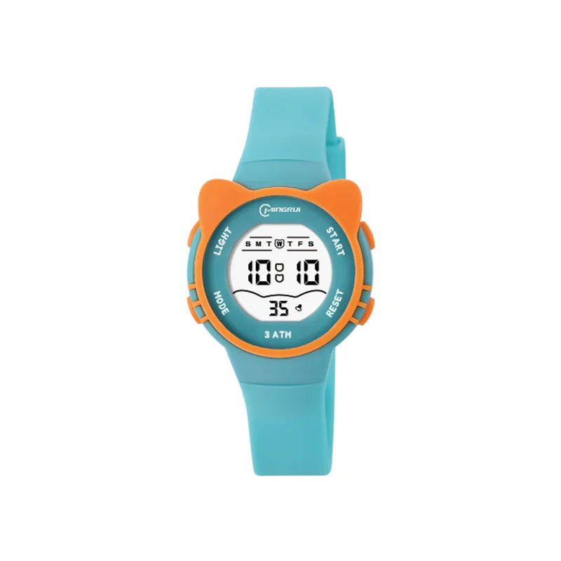 Kids Watch Girls Boys Pink Cute Meow Star Watches Children Sstudent Fashion Waterproof Alarm Clock Digit Electronic Watch Gift