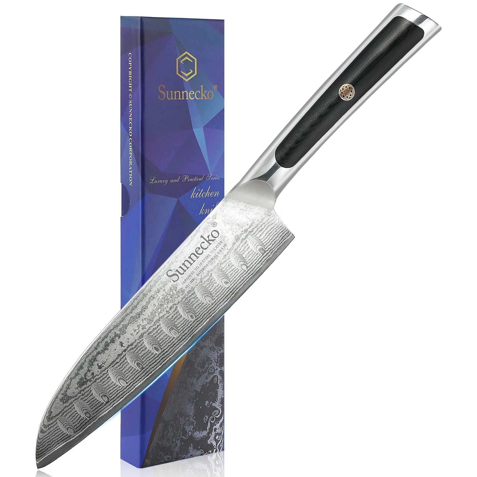 Sunnecko Damascus Knife Set