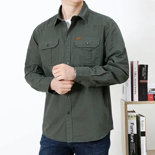 Men's Washed Cotton Shirt