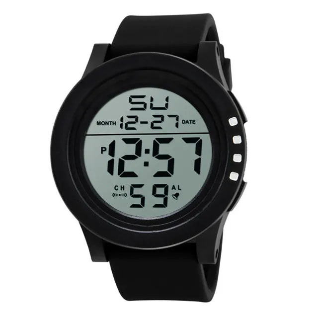 Men Sport LED Watches Top Brand Men Digital Clock Multi-Functional Rubber Man Fitnes Athlete Timekeeping Electronic Watch Reloj