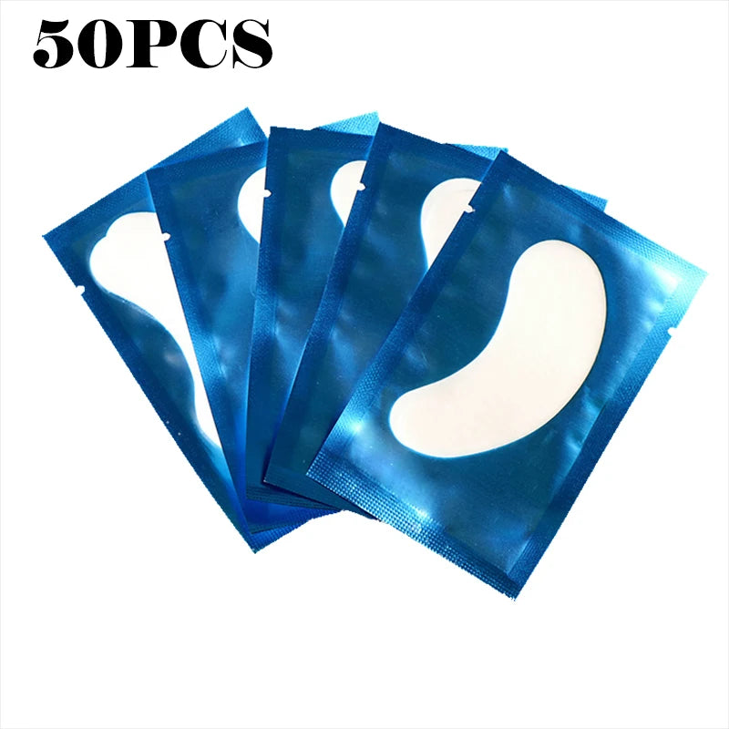 50pcs Hydrogel Eyelash Patches – Moisturizing Eye Mas