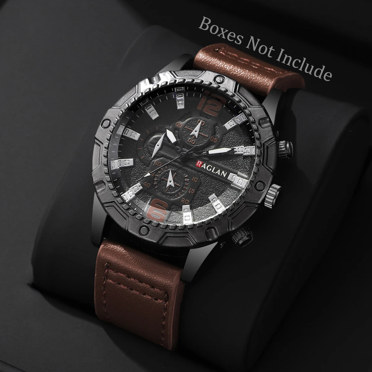 1/5PCS Men Fashion Sports Leather Strap Wristwatch Business Arabic Numeral Dial Quartz Watches Reloj Mujer(Without Box)