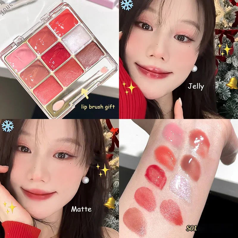 Lip Jelly Palette – Dual Use Lip & Cheek Moisturizing Colo