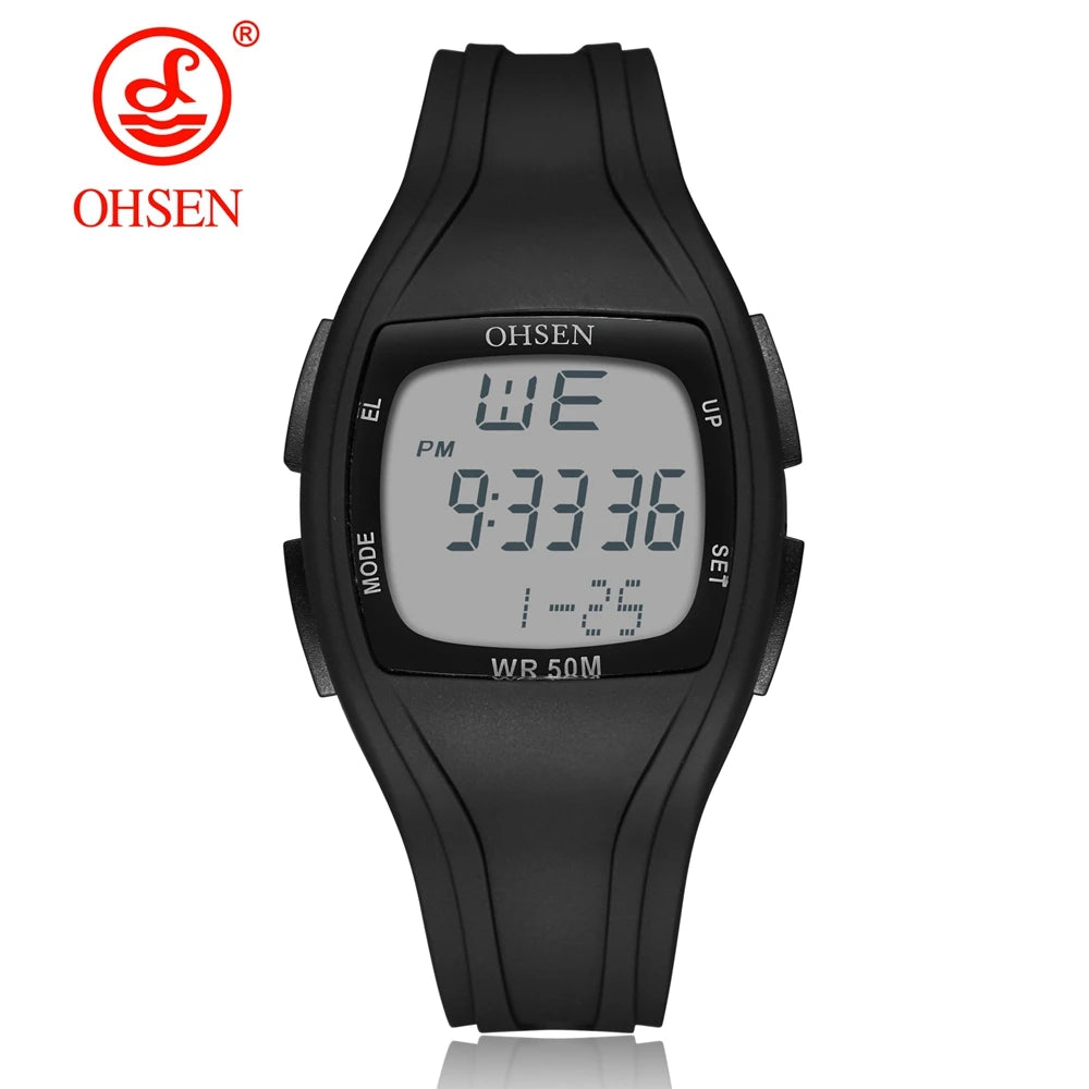 Digital Led Women Sport watches Fashion Purple silicone waterproof Lady Watch Lover Couple Wristwatch for Men relogio feminino