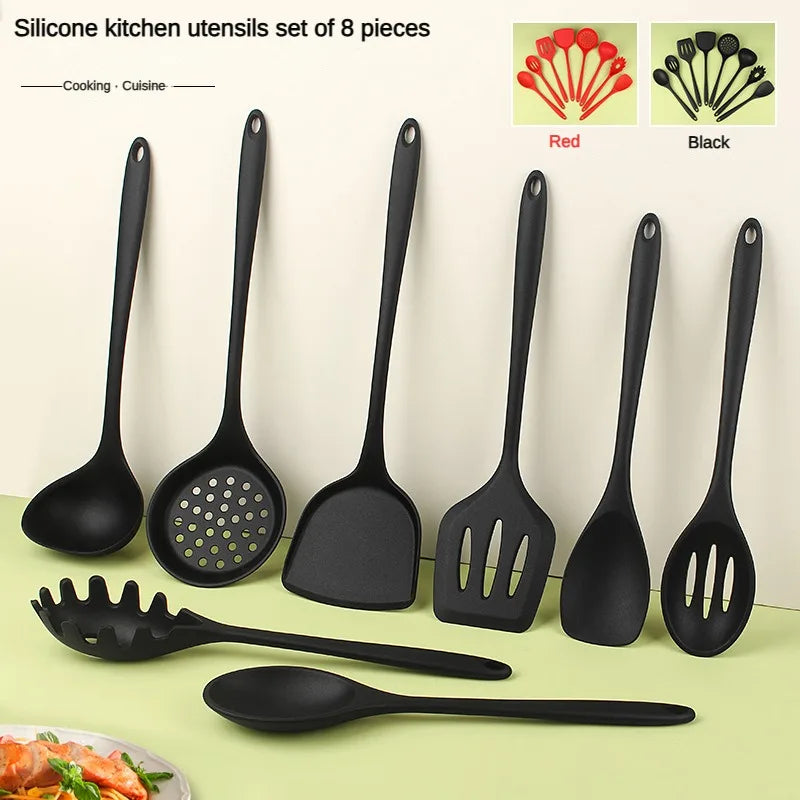 8Pcs Silicone Kitchen Utensil Set