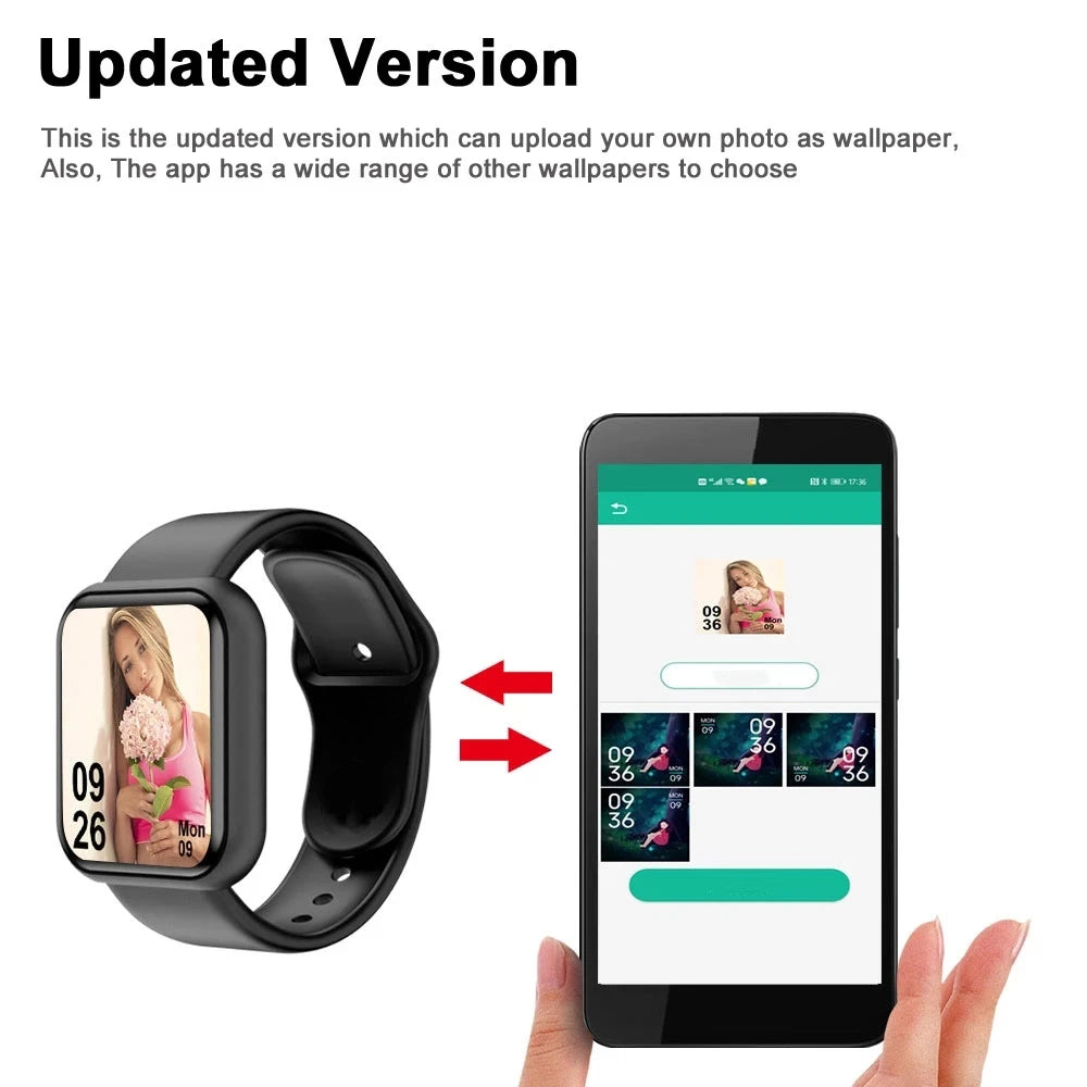 Smartwatch for Men & Women – Bluetooth, Music, Fitness & Health Tracker