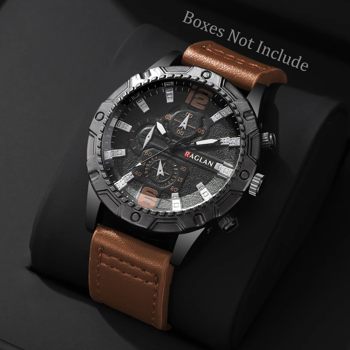 1/5PCS Men Fashion Sports Leather Strap Wristwatch Business Arabic Numeral Dial Quartz Watches Reloj Mujer(Without Box)