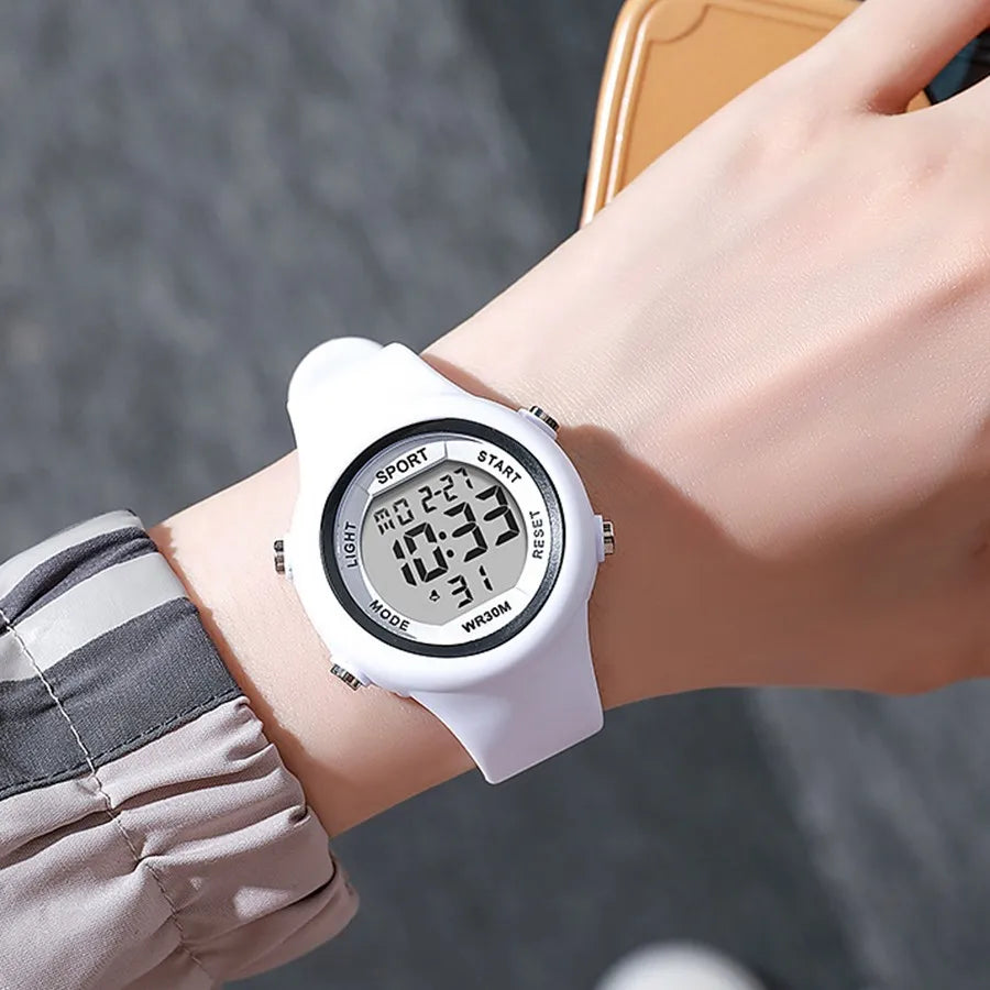 Multifunction Kids Watch Fashion Boys and Girls Student Electronic Wristwatch Alarm Clock Luminous college style Sports watch