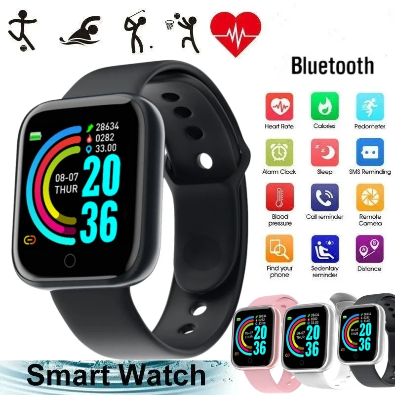 Smartwatch for Men & Women – Bluetooth, Music, Fitness & Health Tracker