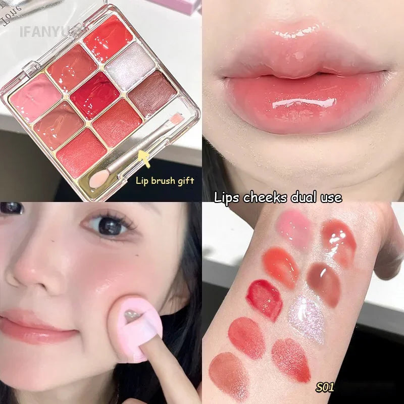 Lip Jelly Palette – Dual Use Lip & Cheek Moisturizing Colo