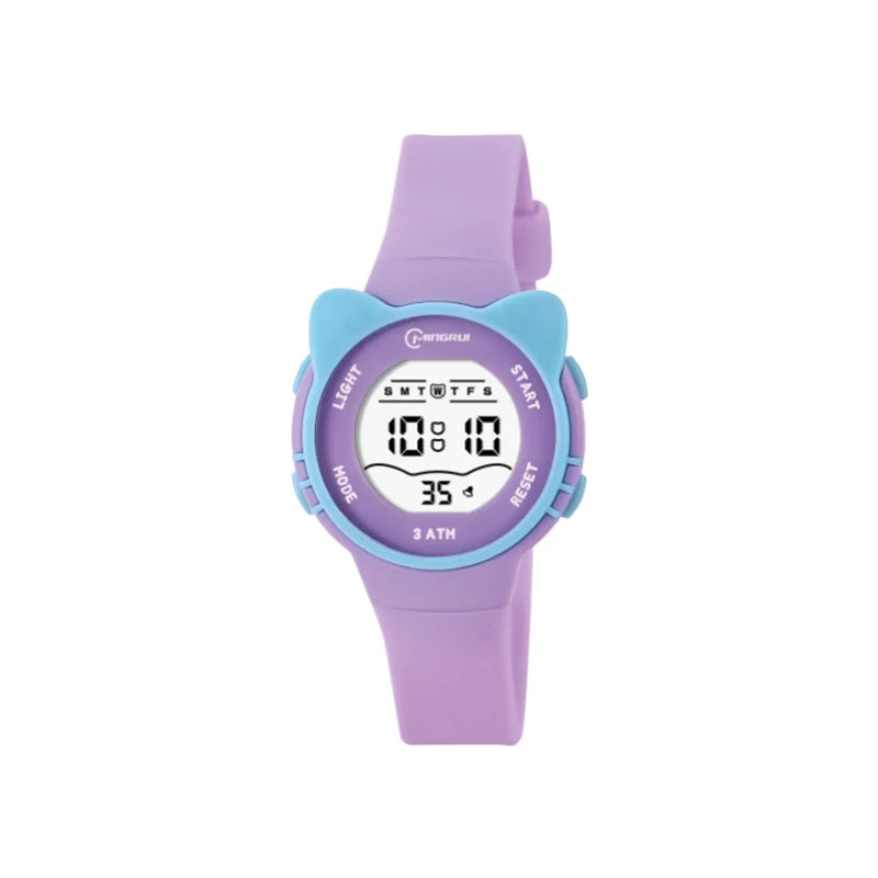 Kids Watch Girls Boys Pink Cute Meow Star Watches Children Sstudent Fashion Waterproof Alarm Clock Digit Electronic Watch Gift