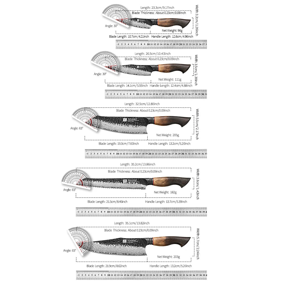 XINZUO 5-Piece Knife Set