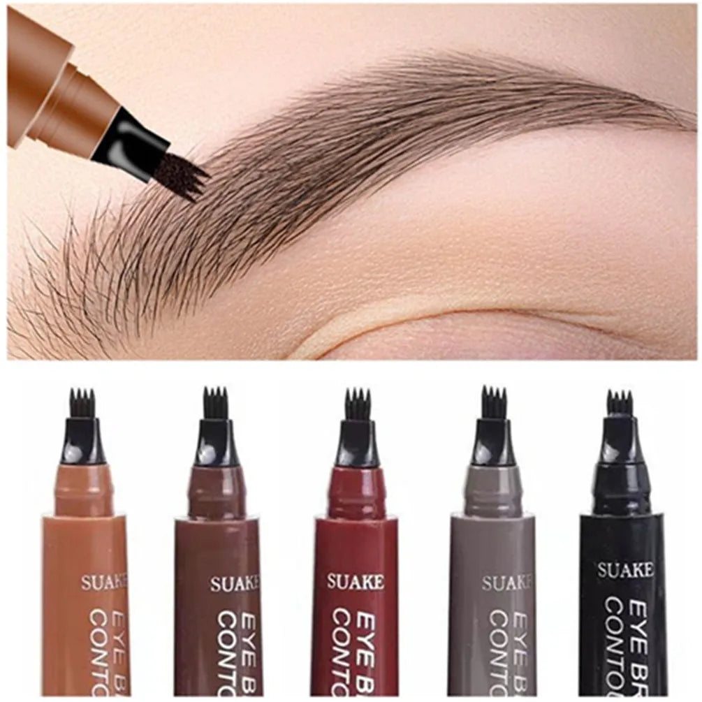 4D Microblading Eyebrow Pen – Long Lasting Fine Sketch Liquid Pencil