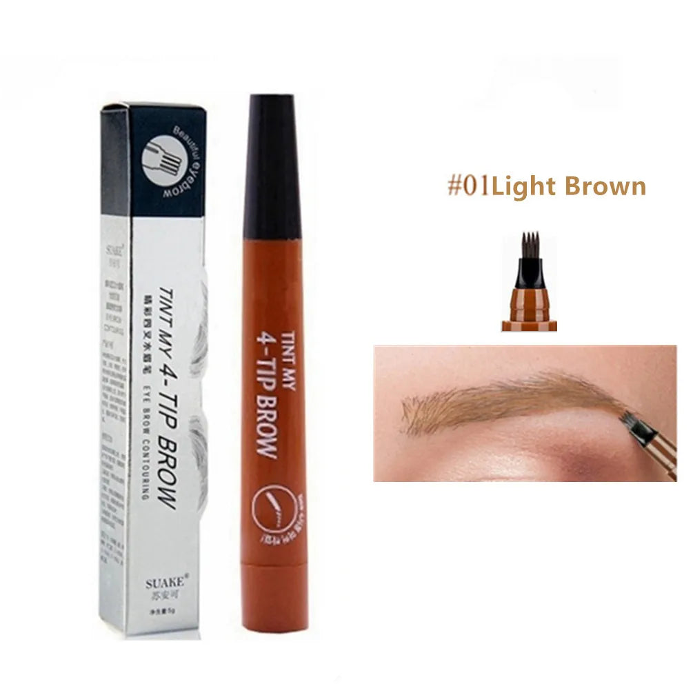 4D Microblading Eyebrow Pen – Long Lasting Fine Sketch Liquid Pencil