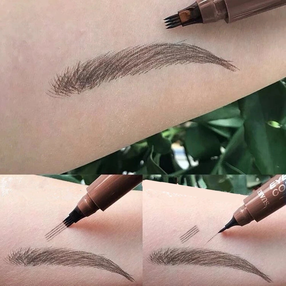 4D Microblading Eyebrow Pen – Long Lasting Fine Sketch Liquid Pencil