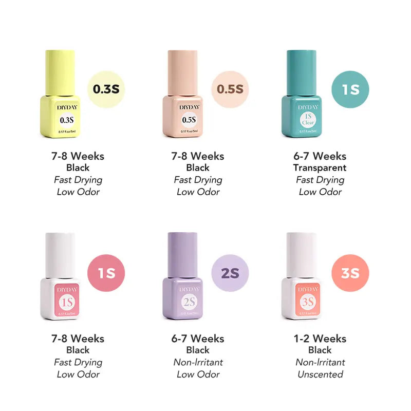 DIYDAY 5ml Eyelash Glue – Fast Drying, Low Odor Adhesive