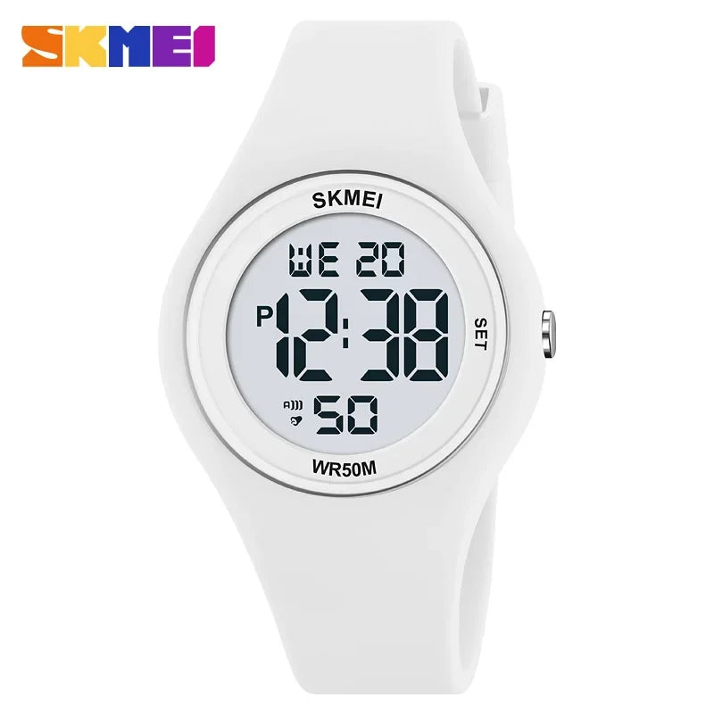SKMEI 2317 Luxury Waterproof Sports Countdown LED Display Girls Ladies Wristwatches Alarm Digital Watch for Women Reloj Mujer