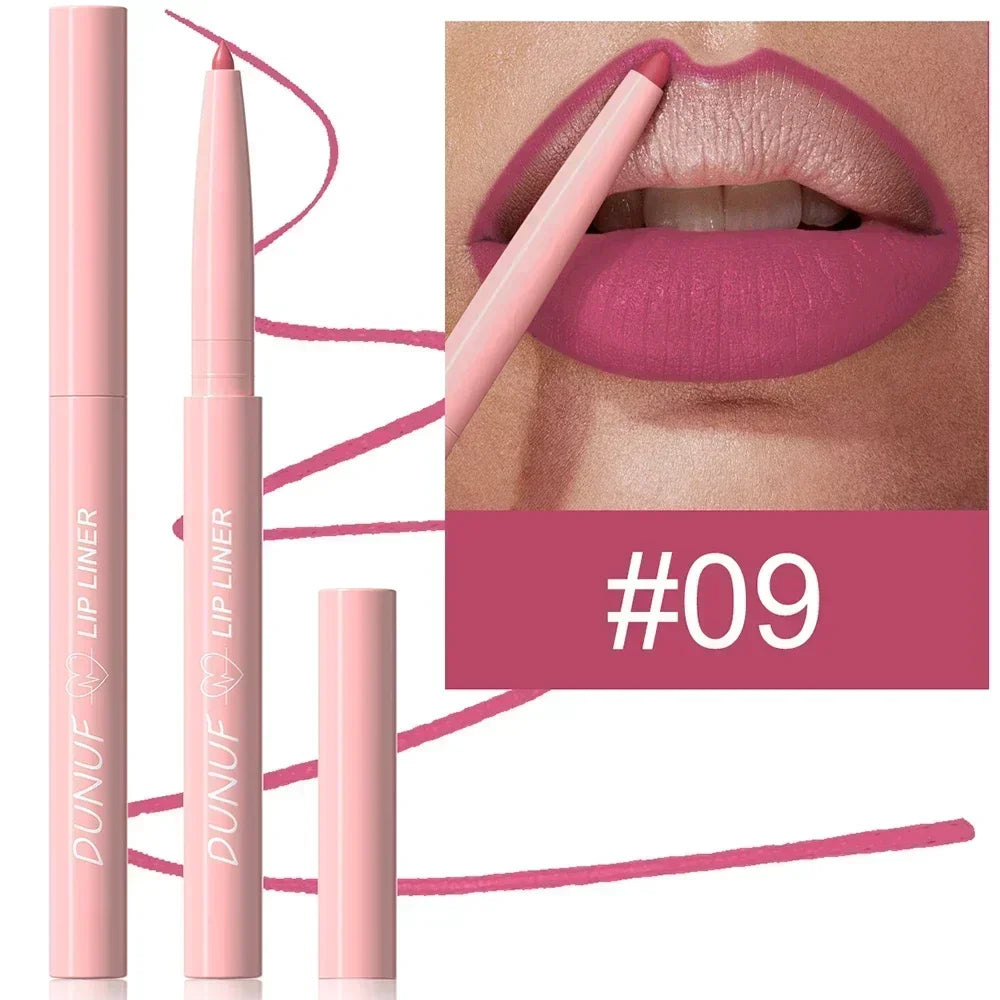 Tapered Lip Liner Pencil – Matte Red/Brown, Long Lasting & Waterproof