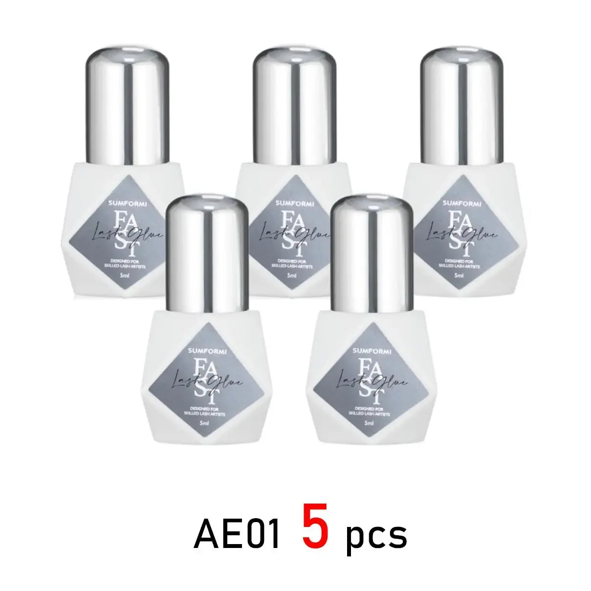 Extra-strong waterproof lash glue – fast drying, long-lasting hold.