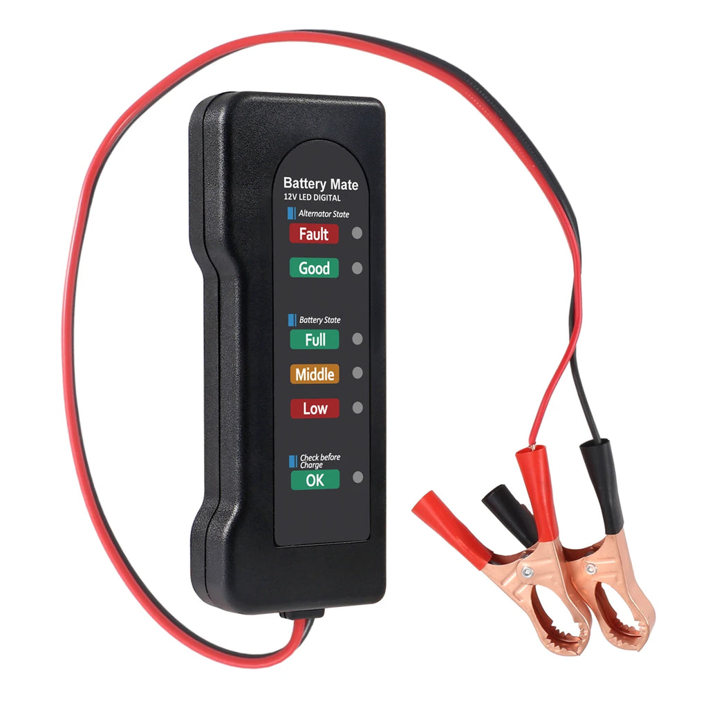 12V Car Battery & Alternator Tester – Automotive Charging System Analyzer