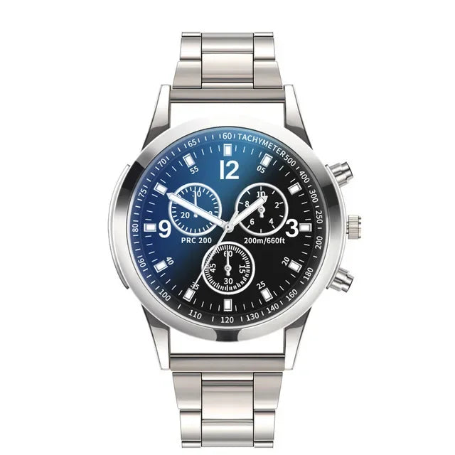 Men's Luxury Stainless Steel Quartz Watch – Business & Casual