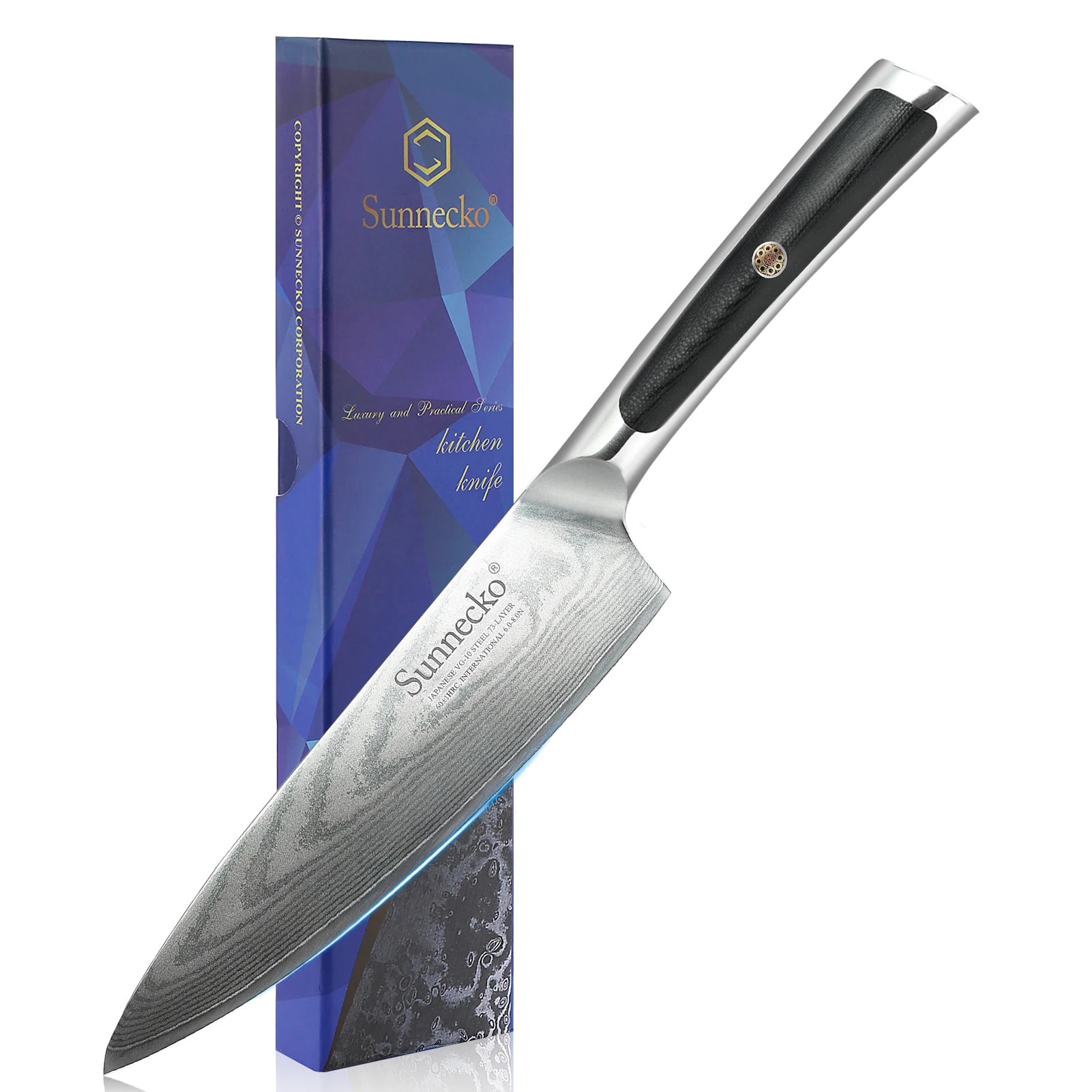 Sunnecko Damascus Knife Set