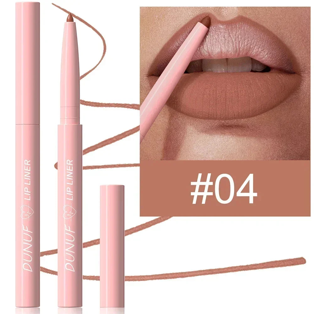 Tapered Lip Liner Pencil – Matte Red/Brown, Long Lasting & Waterproof