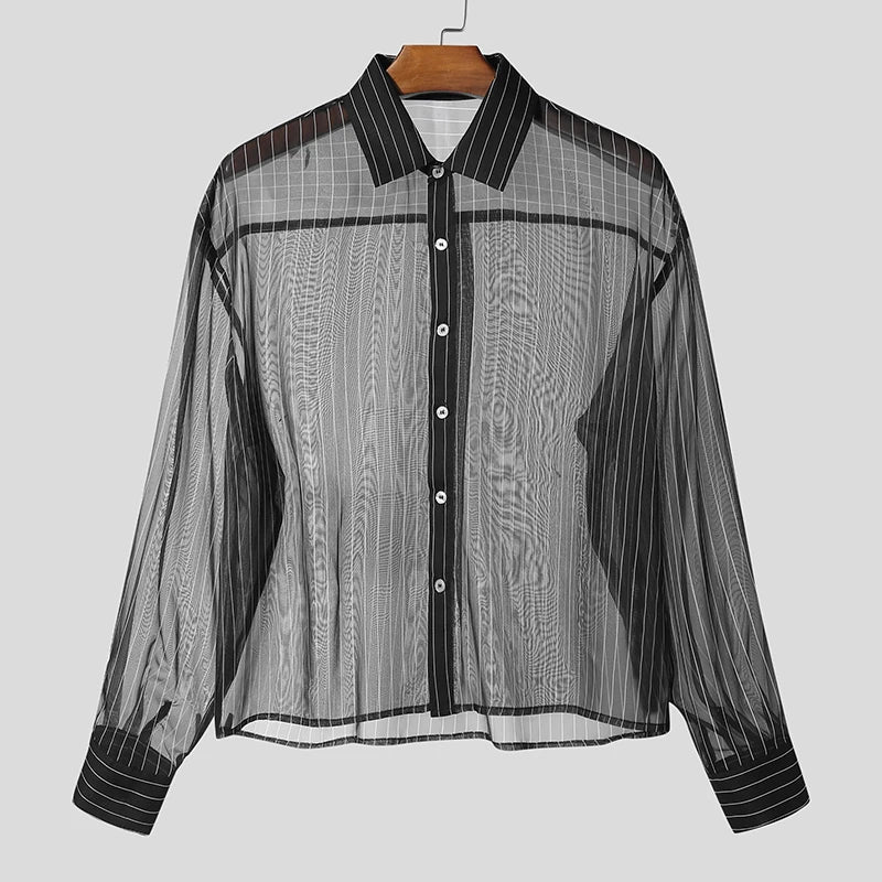 Men's Striped Oversize Shirt