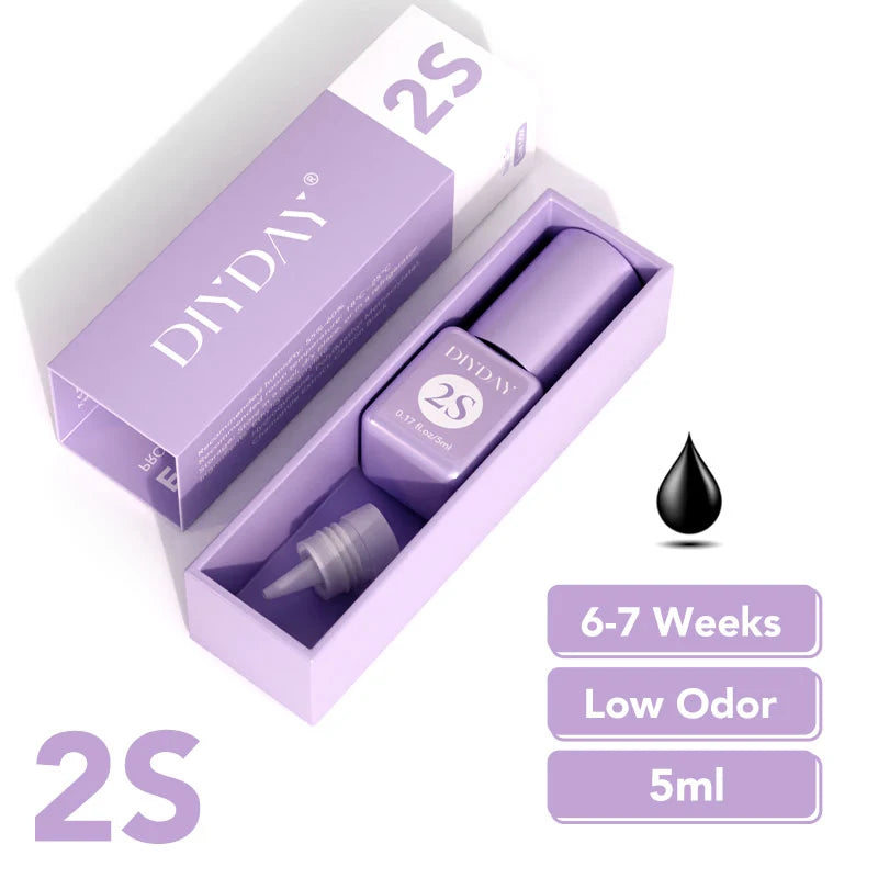 DIYDAY 5ml Eyelash Glue – Fast Drying, Low Odor Adhesive
