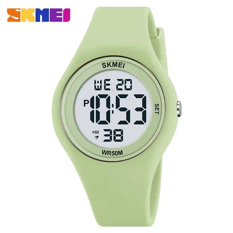 SKMEI 2317 Luxury Waterproof Sports Countdown LED Display Girls Ladies Wristwatches Alarm Digital Watch for Women Reloj Mujer