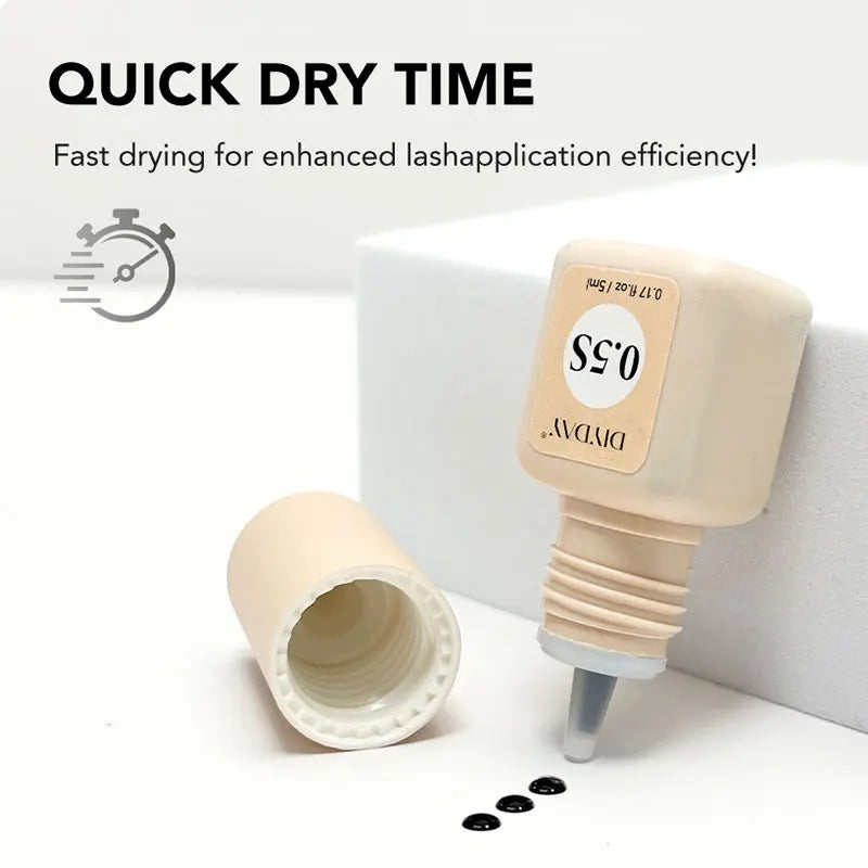 DIYDAY 5ml Eyelash Glue – Fast Drying, Low Odor Adhesive