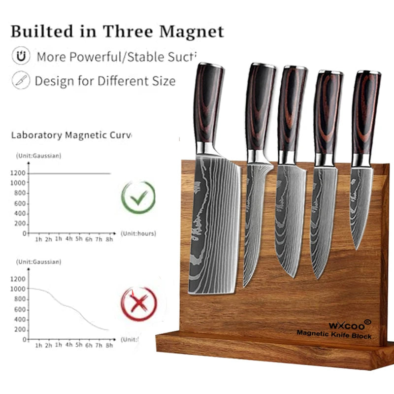 Wooden Magnetic Knife Holder