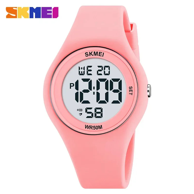 SKMEI 2317 Luxury Waterproof Sports Countdown LED Display Girls Ladies Wristwatches Alarm Digital Watch for Women Reloj Mujer